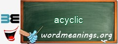 WordMeaning blackboard for acyclic